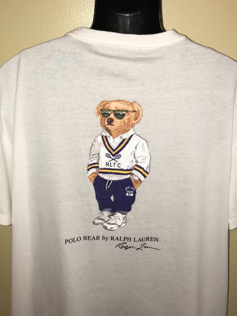 Men's Polo Ralph Lauren Classic Fit Polo Bear RLTC Tennis T-shirt-Size 2X-DEFECT